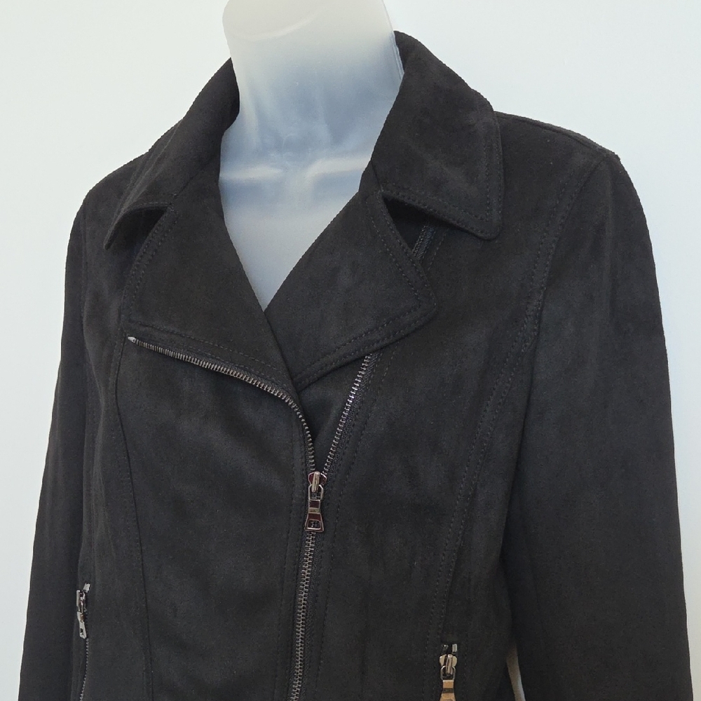 NWT Ann Taylor Black Jacket Zipper Front